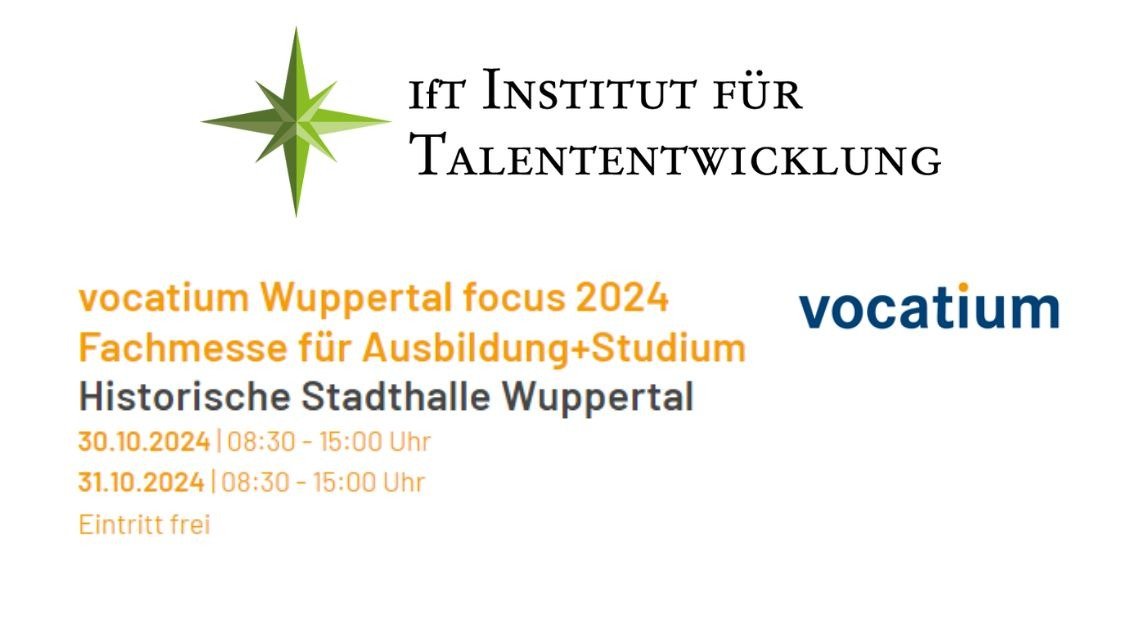 Triff uns auf der vocatium in Wuppertal!